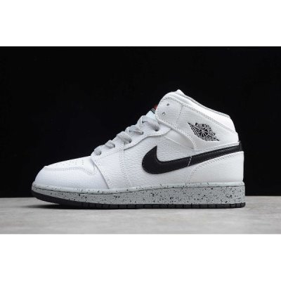 Nike Air Jordan 1 Mid Beyaz Basketbol Ayakkabısı Türkiye - KDTKOJNY